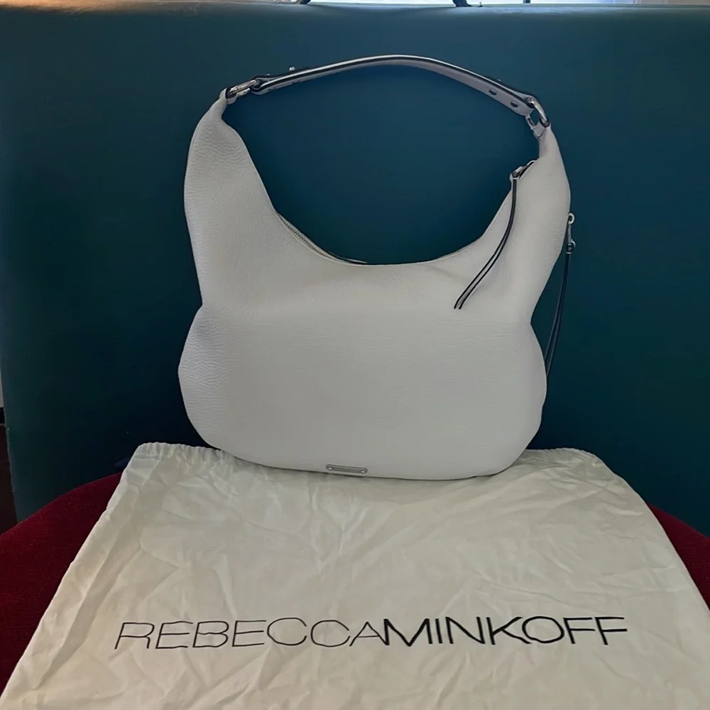 Rebecca Minkoff Hobo Shoulder White Bag NWOT - Picture 2 of 9